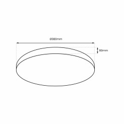 Plafon ALLISTER 36W LED + pilot ML8231