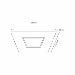 Plafon SPARKY 65W + pilot ML8234