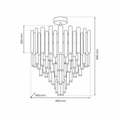 Lampa sufitowa MADISON CHROME 9xE14 ML8805