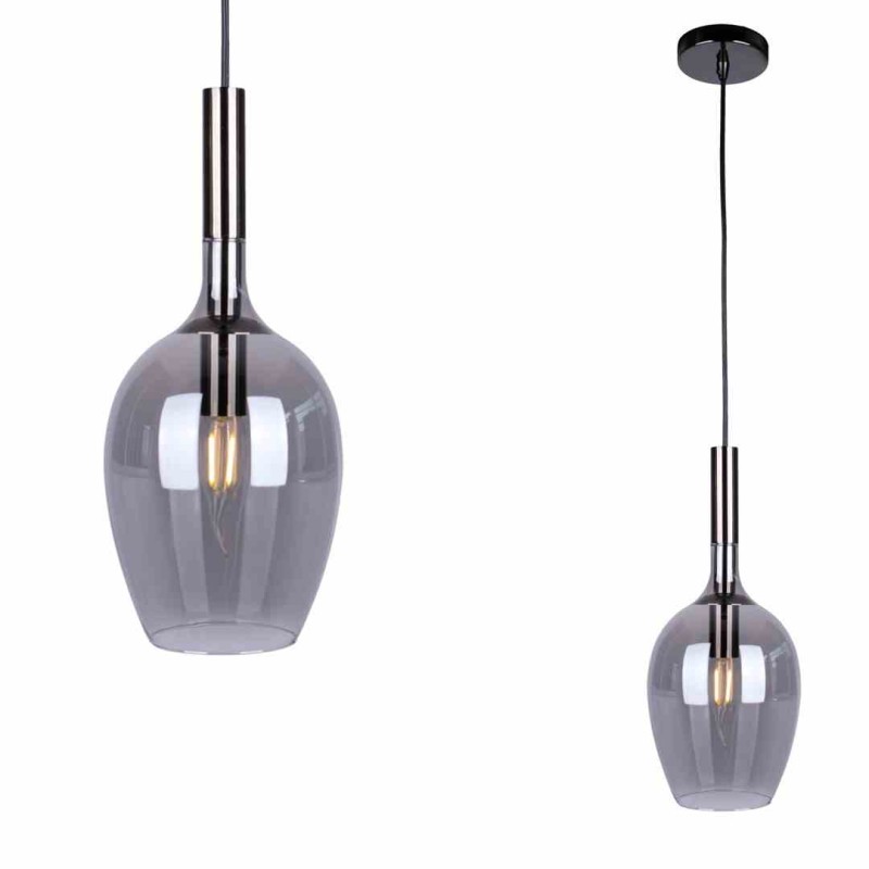 Lampa wisząca LUGANO SMOKED 1xE14 ML8813