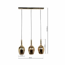 Lampa wisząca LUGANO GOLD 3xE14 ML8816