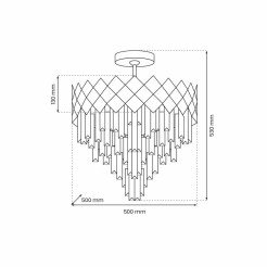 Lampa sufitowa CARISMA CHROME 9xE14 ML8888