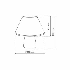 Lampka nocna FIFI BLACK 1xE27 MLP8880