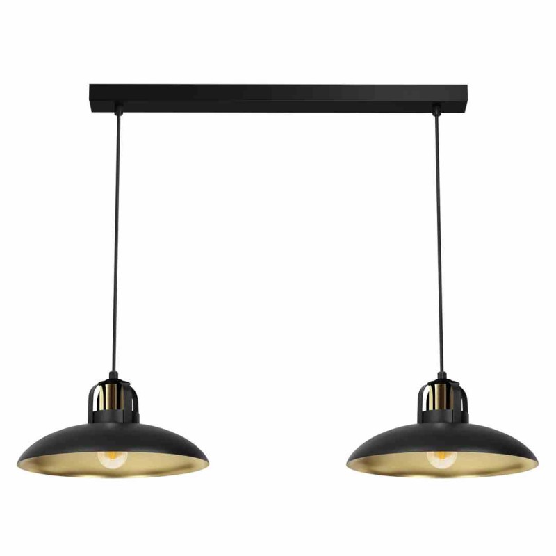 Lampa wisząca FELIX BLACK/GOLD 2xE27 MLP8907