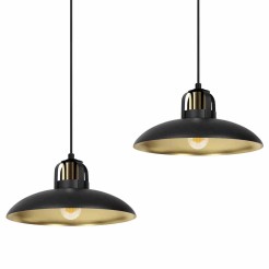 Lampa wisząca FELIX BLACK/GOLD 2xE27 MLP8907