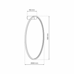 Saturno Black 25W LED ML8850