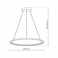 Saturno Black 57W LED ML8862