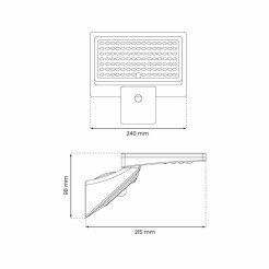 Naświetlacz Solarny Milo 8W 1000lm 4000K EKO9154