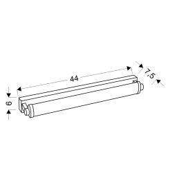 SWING KINKIET 7W LED CHROMOWY ZMIENNA BARWA 3000/4000/6500K 21-72887