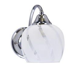 Prego lampa kinkiet chromowy 1x40w e27 klosz bezbarwny 21-09449