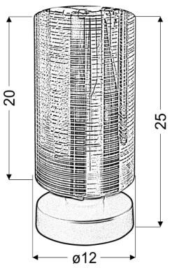 Cox lampka gabinetowa 1x60w e27 złoty 41-59376