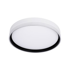 Florida lampa sufitowa plafon biały+czarny 24w led 39 cm klosz biały 13-11305