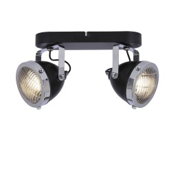 Crazy lampa sufitowa listwa czarny 2x15w gu10 klosz bezbarwny 92-13309