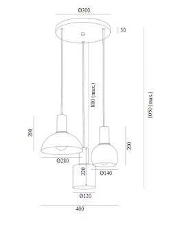 Lampa wisząca Argon 1480