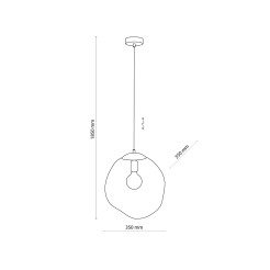 Lampa wisząca TK Lighting 4262 TRANSPARENT