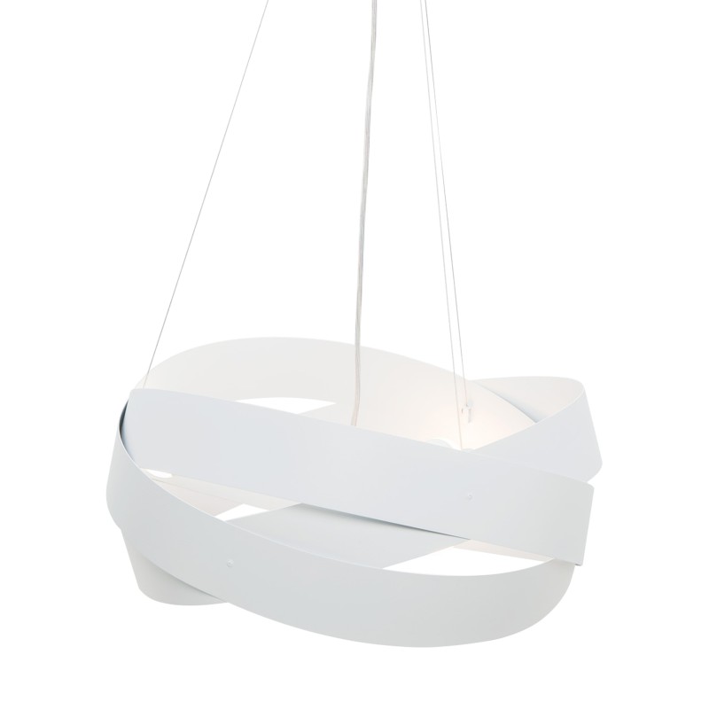 1117 Lampa wisząca TORNADO 50 cm biała/white
