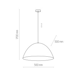 FARO NEW CZARNE LAMPA WISZĄCA 1 PŁ 6006