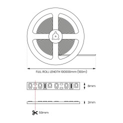 Taśma Led 120/m IP20 4000K (100m) EKPL622