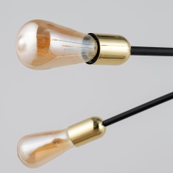 HELIX BLACK/GOLD LAMPA WISZĄCA 4 4602
