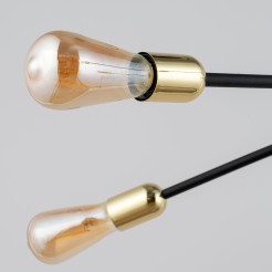 HELIX BLACK/GOLD LAMPA WISZĄCA 4 PŁ 4602