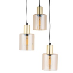 SIERRA GOLD AMBER LAMPA WISZĄCA 3 6667