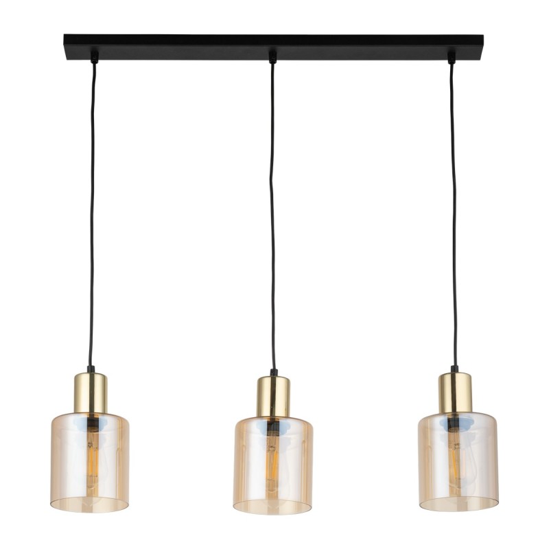 SIERRA GOLD AMBER LAMPA WISZĄCA 3 LISTWA 6666