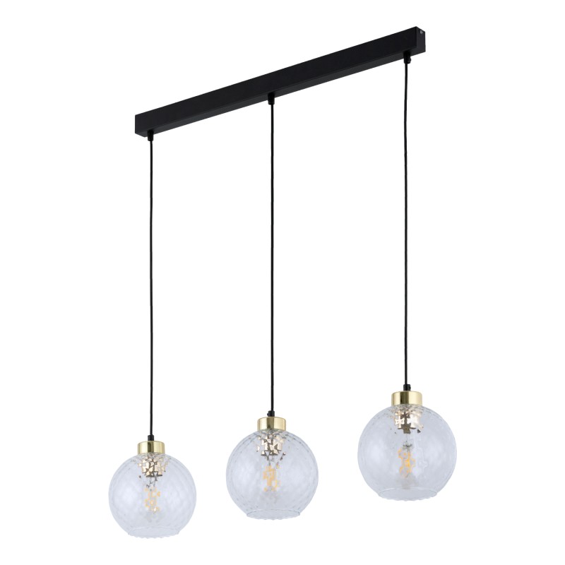 DEVON LAMPA WISZĄCA 3  LISTWA TRANSPARENT 4587