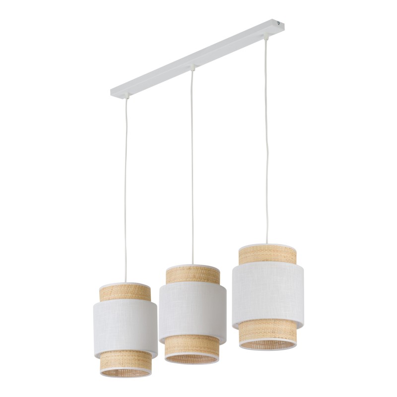 BOHO NEW WHITE LAMPA WISZĄCA 3 LISTWA 5654