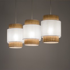 BOHO NEW WHITE LAMPA WISZĄCA 3 LISTWA 5654