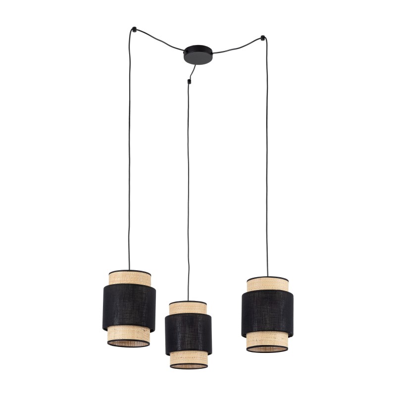 BOHO NEW BLACK LAMPA WISZĄCA 3 PŁ 5659