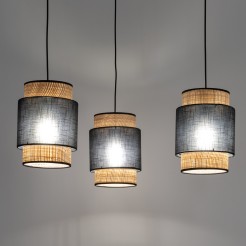 BOHO NEW BLACK LAMPA WISZĄCA 3 PŁ 5659