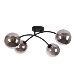 NAOMI BLACK/GRAPHITE  LAMPA SUFITOWA 4 5706