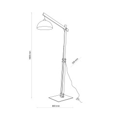 OSLO LAMPA PODŁOGOWA 1 PŁ 5128