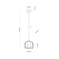 BENIAMIN LAMPA WISZĄCA 1PŁ 4811