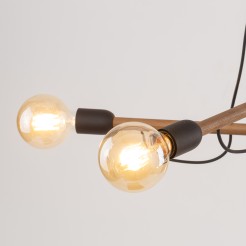 HELIX WOOD ORZECH LAMPA WISZĄCA 4 PŁ 4949