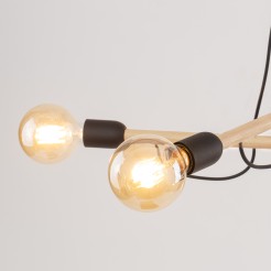 HELIX WOOD LAMPA WISZĄCA 4 PŁ 4952