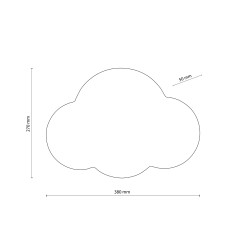 CLOUD BIAŁA KINKIET 2 X G9 4964