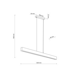 TEO LED ORZECH LAMPA WISZĄCA 1260 1449