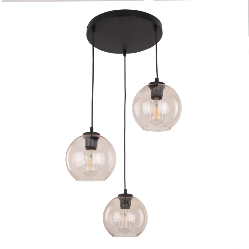 CUBUS BURSZTYN LAMPA WISZĄCA 3 KOŁO 4601