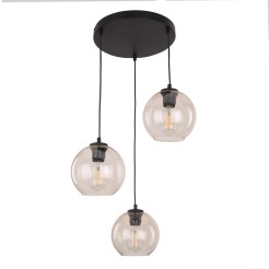 CUBUS BURSZTYN LAMPA WISZĄCA 3 KOŁO 4601