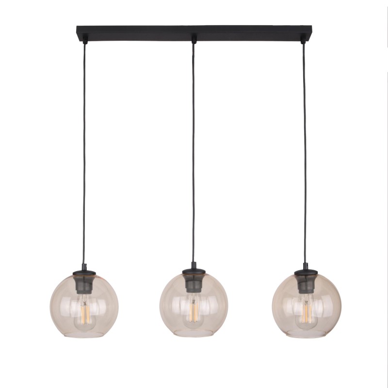 CUBUS BURSZTYN LAMPA WISZĄCA 3  LISTWA 4598