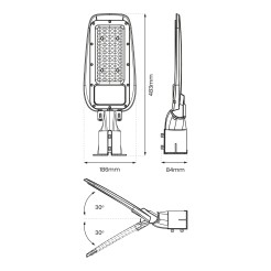 Lampa Uliczna Alley 100W 4000K 230V EKO9910