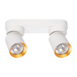 Lampa Sufitowa Andy 2xGU10 Biały + Złoty ML9934