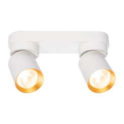 Lampa Sufitowa Andy 2xGU10 Biały + Złoty ML9934