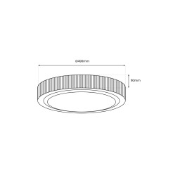 Plafoniera MIRI 34W  Ø490 mm ML8498