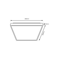 Plafon DABAR 11W LED ML0252