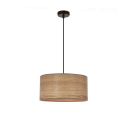 LEGNO LAMPA WISZĄCA CZARNY 30 1X40W E27 ABAŻUR ORZECHOWY 31-18373