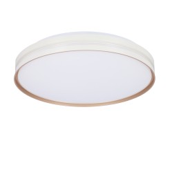 MONTANA LAMPA SUFITOWA PLAFON BIAŁY+ZŁOTY 24W LED 40 CM KLOSZ BIAŁY 14-11312