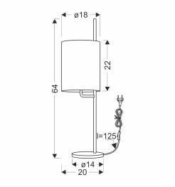 BENDI LAMPA STOŁOWA CZARNY 1X40W E27 ABAŻUR ZIELONY 41-25289