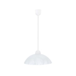 ALCARA LAMPA WISZĄCA 1X60W E27 KLOSZ BIAŁY Z WZOREM 31-16737